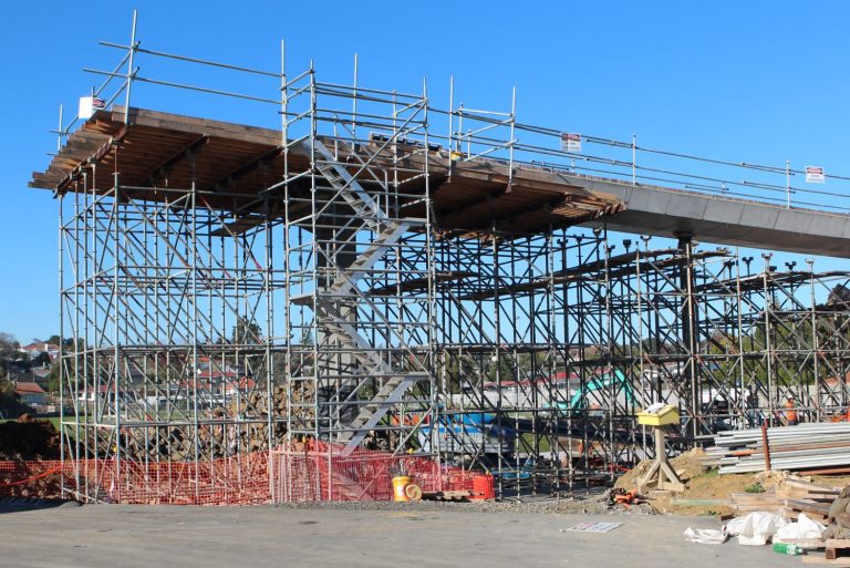 Waterview Hendon Footbridge Falsework